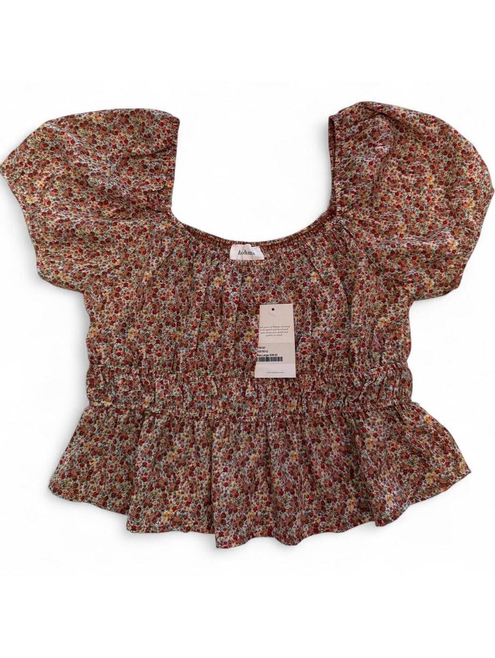 Bohme — Cottagecore Puff-Sleeve Top